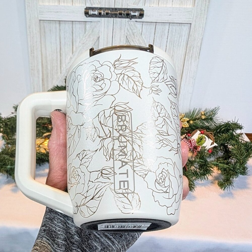 New!  BruMate Resa Müv 15oz in Enchanted Rose! Handmade Coordinating Box & Tag - Picture 10 of 10